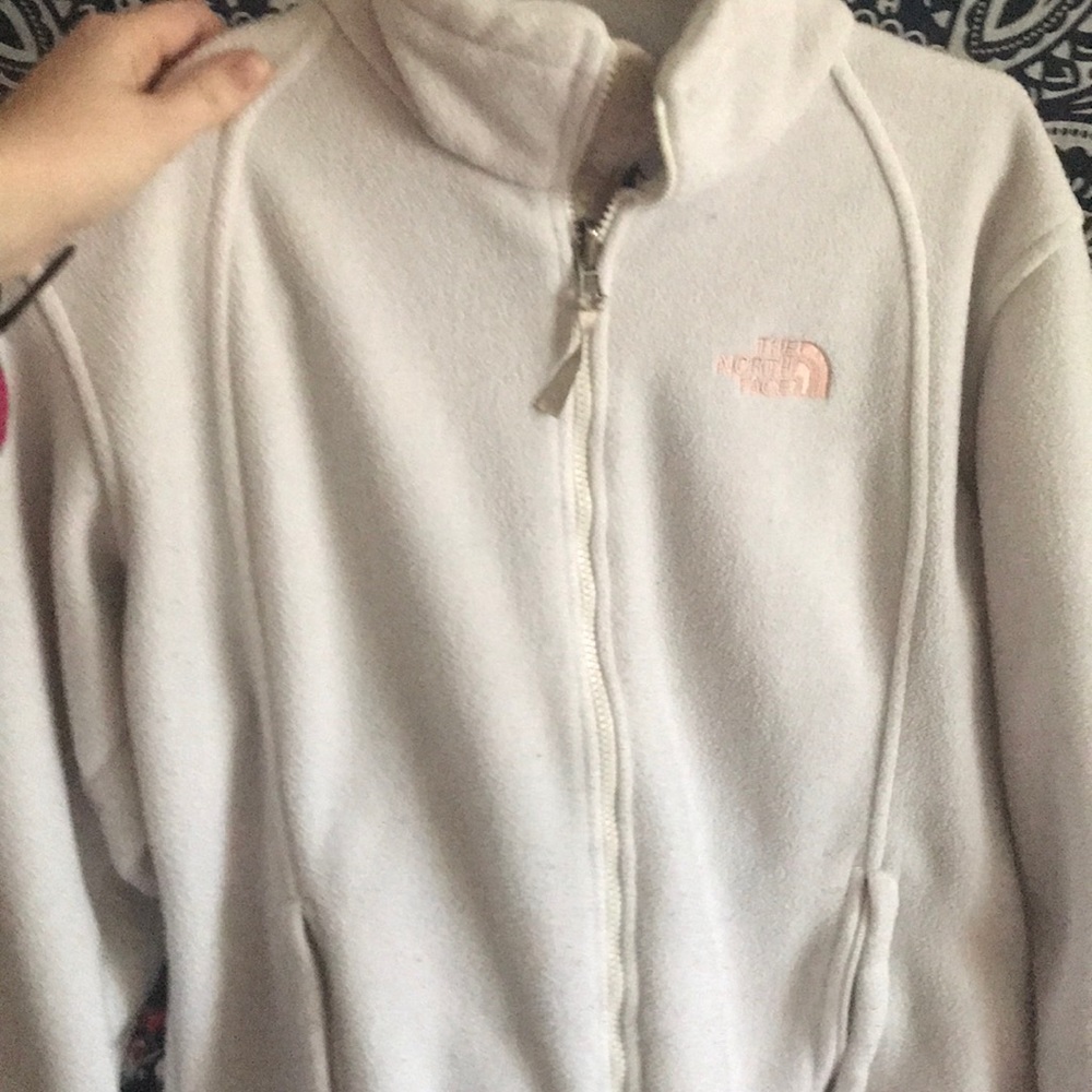 White North Face fleece